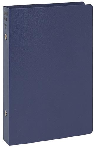 リフィルファイル 聖書 PP ネイビー×4