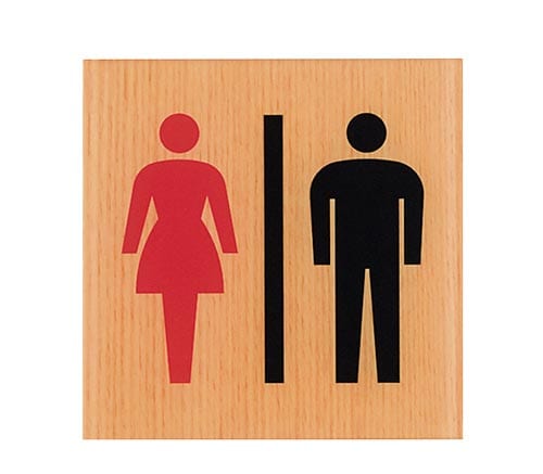 サインプレート 男・女マーク A×2