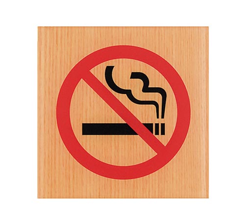 サインプレート 禁煙マーク A×2