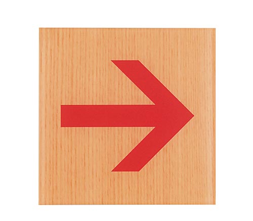 サインプレート 矢印 A×2