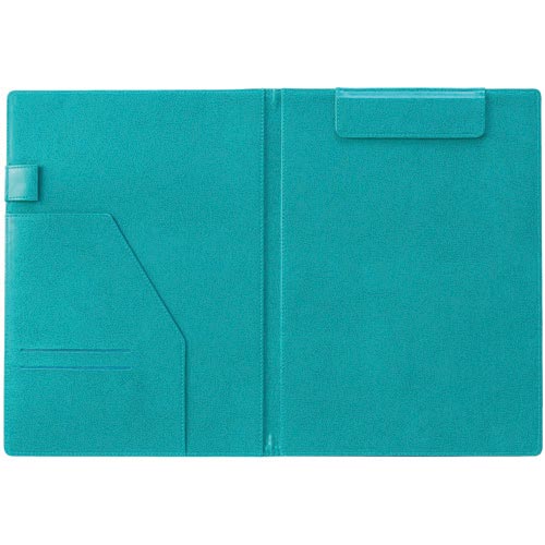 クリップファイル ベルポスト A4 縦 ブルー