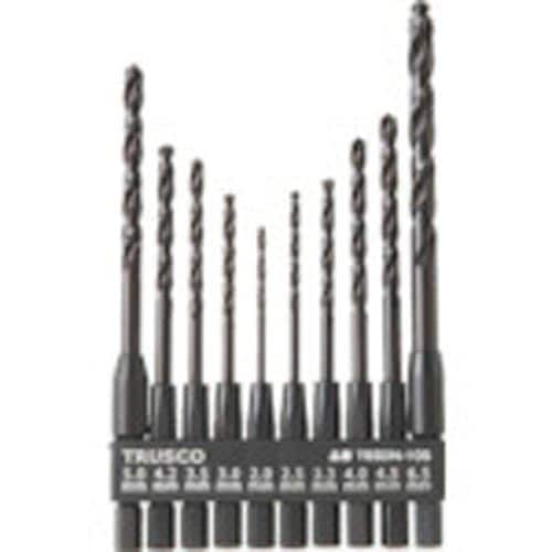 六角軸鉄工ドリル10本組