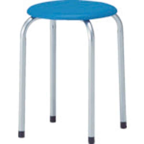 丸イス塗装脚Φ320XH445ブルー