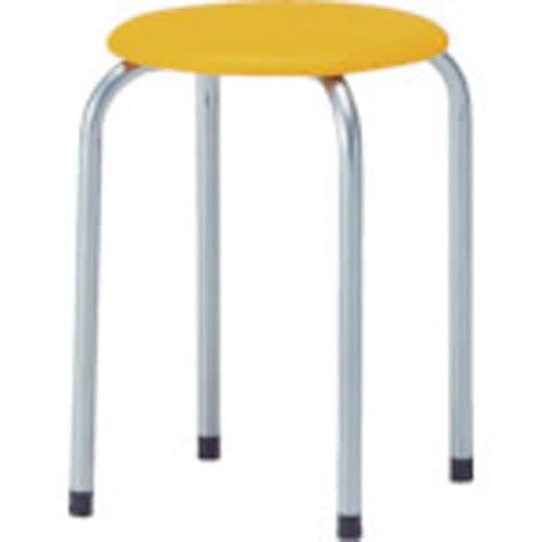 丸イス塗装脚Φ320XH445オレンジ