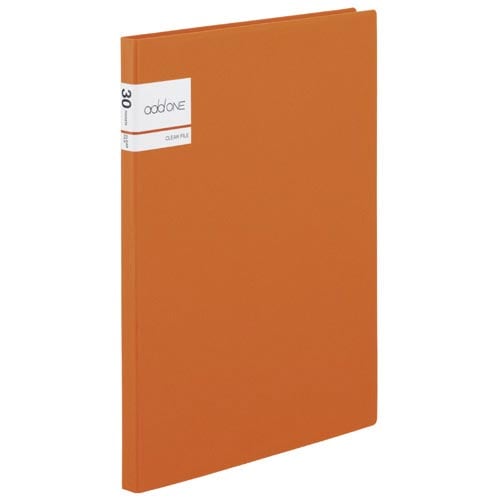 クリアファイル アドワン A4−S 30P 橙