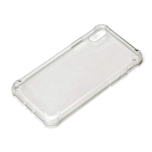 iPhoneX用TPU タフケース クリアブラック
