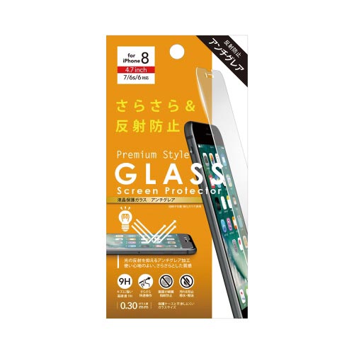 iPhone8−6用 液晶保護ガラス 非光沢