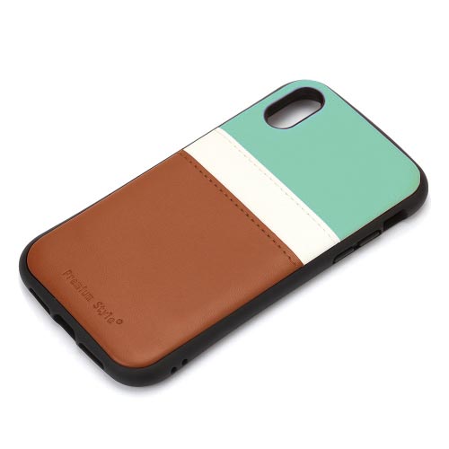 iPhoneXR用タフポケットケース チョコミント
