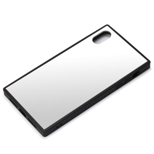 iPhone XS Max用 ガラスHBケース 銀