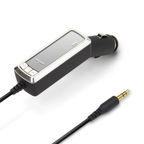 3.5mmステレオミニプラグFMトランスミッター銀