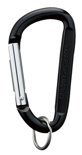 カラビナ 黒 80mm