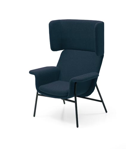 ノーション ハイバック 黒脚 ナイトブルー