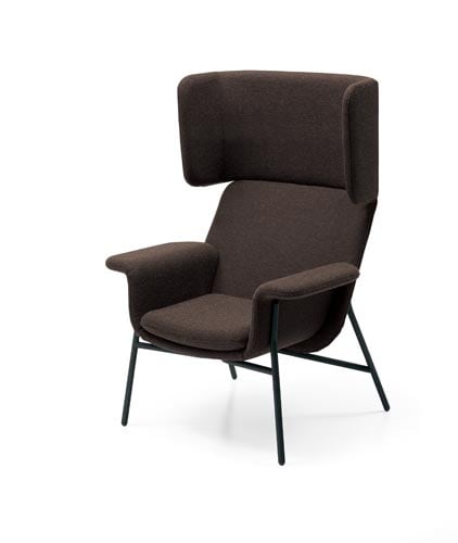 ノーション ハイバック 黒脚 ダークブラウン