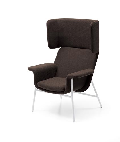 ノーション ハイバック 白脚 ダークブラウン