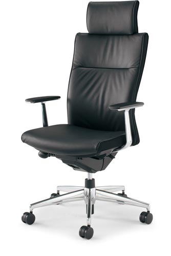 プント ヘッド 革張り アルミ肘 ブラック W