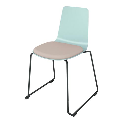 ミケット サークル脚黒 PP38 座パッドBグレー