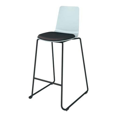 ミケット ハイチェアー黒脚 PP38 座パッドE6