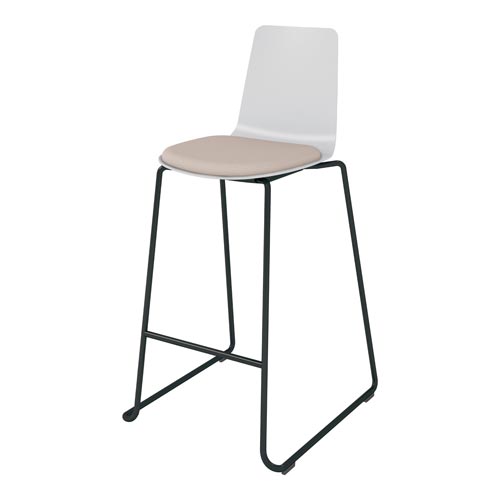 ミケット ハイチェアー黒脚 PPE2 座パッドEN