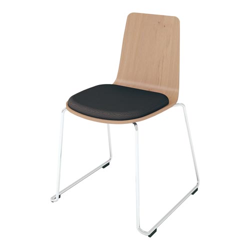 ミケット サークル脚メッキ 合板Y3 座パッドE6