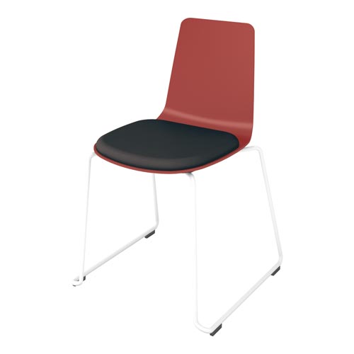 ミケット サークル脚白 PPレッド 座パッドE6