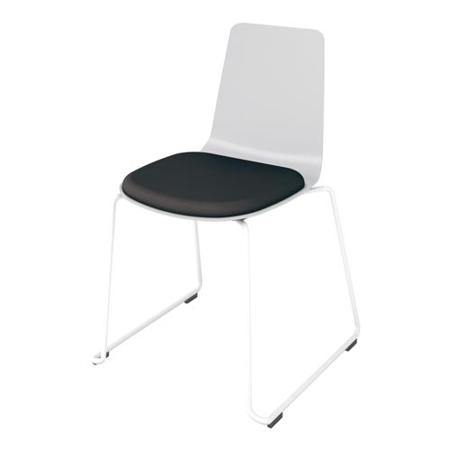 ミケット サークル脚白 PPLグレー 座パッドE6