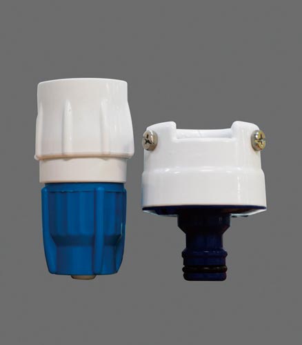 角丸蛇口口金+ワンタッチコネクタ