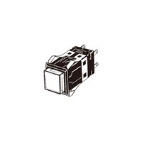 オムロン 照光押ボタンスイッチ(正方形)(LED)(角胴形) A3S A3SA90B124EY 1個