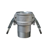 トヨックス カムロック ツインロックタイプカプラー オネジ アルミ 1インチ 633BBL1AL 1個