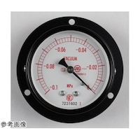 長野 普通形圧力計(Φ60) 真空計(負圧計) 埋込形D枠(取付穴) 0.1ー0MPa AA15221 1個