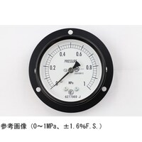 長野 普通形圧力計(Φ60) 埋込形D枠(取付穴) 0.6MPa AA15273 1個