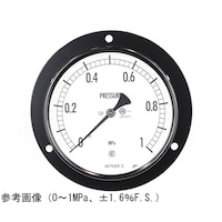 長野 普通形圧力計(Φ100) 埋込形D枠(取付穴) 0.5MPa AE15231 1個