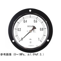 長野 普通形圧力計(Φ100) 埋込形D枠(取付穴) 1.5MPa 検査証明書付 AE15233 1個