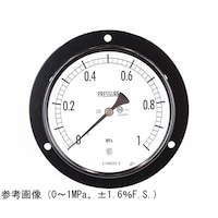 長野 普通形圧力計(Φ100) 埋込形D枠(取付穴) 40MPa 検査証明書付 AE15233 1個