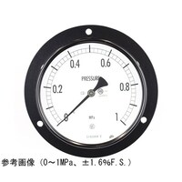 長野 普通形圧力計(Φ100) 埋込形D枠(取付穴) 0.1ー0.2MPa AE15241 1個
