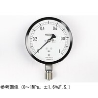 長野 普通形圧力計(Φ100) 立形A枠 0.1ー0.4MPa 検査証明書付 AE20143 1個