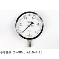 長野 普通形圧力計(Φ100) 立形A枠 25MPa AE20183 1個