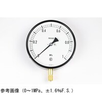 長野 普通形圧力計(Φ150) 立形A枠 5MPa 検査証明書付 AG10131 1個