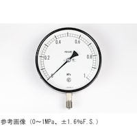 長野 普通形圧力計(Φ150) 立形A枠 0.1ー0.1MPa 検査証明書付 AG10133 1個