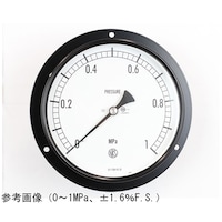 長野 普通形圧力計(Φ150) 埋込形D枠(取付穴) 0.1ー0.4MPa AG15233 1個