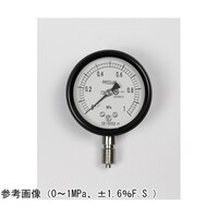 長野 密閉型圧力計(60Φ) 立形A枠 0.2MPa 検査証明書付 BA10123 1個