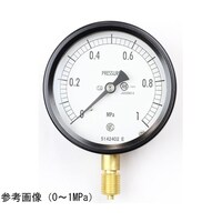 長野 密閉型圧力計(75Φ) 立形A枠 0.4MPa BC10121 1個