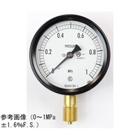 長野 密閉型圧力計(75Φ) 立形A枠 0.3MPa 検査証明書付 BC10131 1個