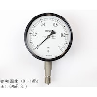 長野 密閉型圧力計(100Φ) 立形A枠 蒸気用 4MPa BE10133 1個