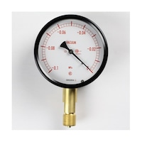 長野 密閉型圧力計(100Φ) 真空計(負圧計) 立形A枠 0.1ー0MPa 検査証明書付 BE10141 1個