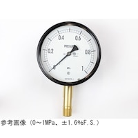 長野 密閉型圧力計(100Φ) 立形A枠 3MPa BE10181 1個