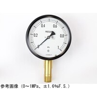 長野 密閉型圧力計(100Φ) 立形A枠 0.1MPa BE10191 1個