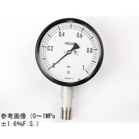 長野 密閉型圧力計(100Φ) 立形A枠 1.6MPa BE10193 1個