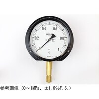 長野 密閉型圧力計(100Φ) 立形B枠 0.1ー2.5MPa BE10231 1個
