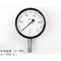 長野 密閉型圧力計(100Φ) 立形A枠 0.1ー0.25MPa BE12133 1個