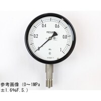長野 密閉型圧力計(100Φ) 立形A枠 1.6MPa 検査証明書付 BE12133 1個